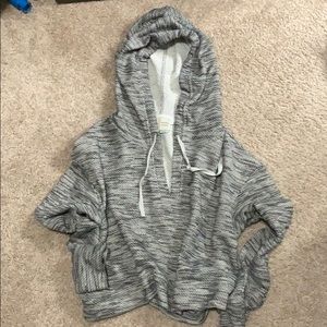 Saturday Sunday Cropped Hoodie Pullover